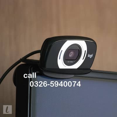 Logitech HD Laptop Webcam C615 | Fold-and-Go Design | 360 Degree 1080