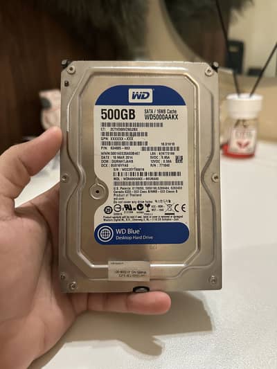 Western Digital 500gb Hard disk | 100% health | Mint Condition