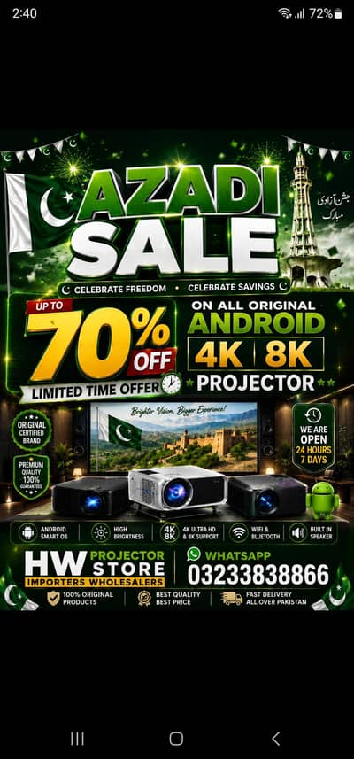 Mini projector | Android projector | Hd projector | 4K hd projector