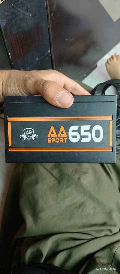 AA TIGER GAMING POWER SUPPLY 650W 6 MONTHS USED FOR SALE
