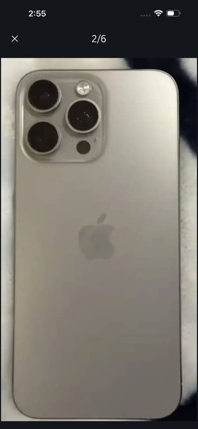 IPhone 15 pro max Natural Titanium 256GB Box Cable
