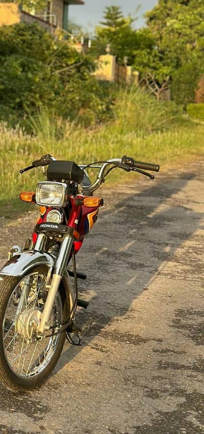 honda cd 70  Islamabad number  double saman