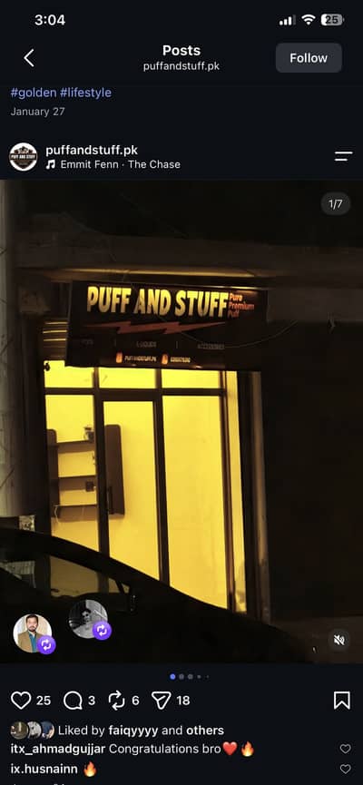 Puff and stuff pod  shop for sale