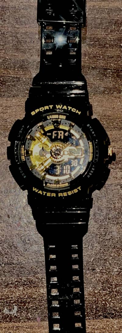 Sport watch water resist mode light add