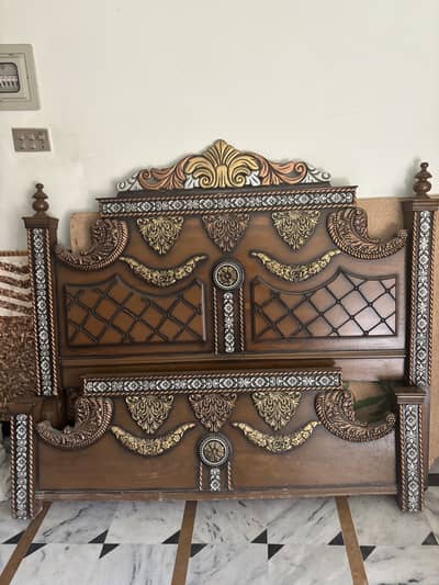 Wooden bed