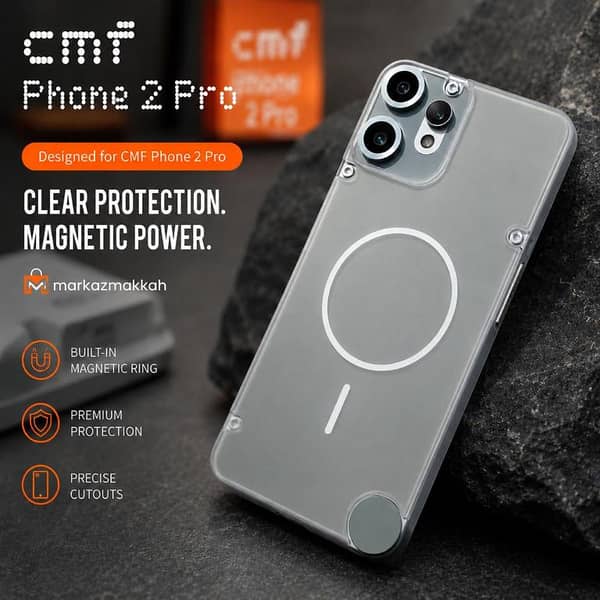 CMF Phone 2 Pro Clear Soft Case | Premium Transparent Protection | Raised Camera & Screen Guard | Precise Cutouts | Slim Lightweight Design