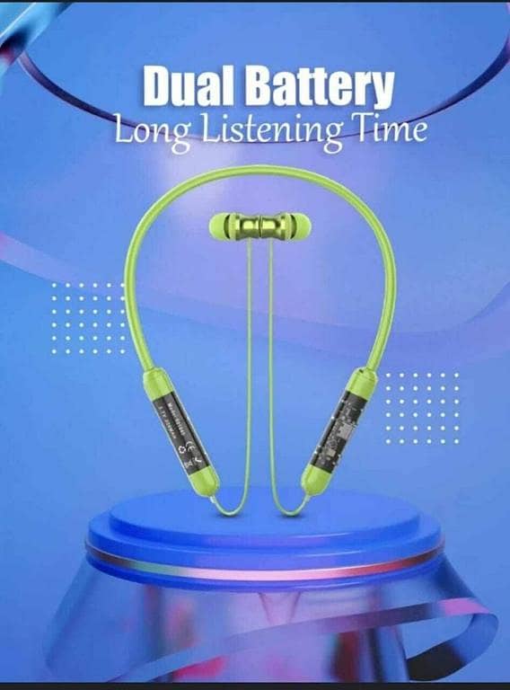 Best Trending Neckband Earphone with Mic,Stereo Sound for Sports, Gym Headphones Bluetooth Gaming Headset (Green,High Bass,Transparent Headphones , Immersive LED Lights, In the Ear)-Best Rate