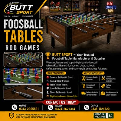 Football game | Fossball | Patti game | Rod game | Carrom Board | Dabo