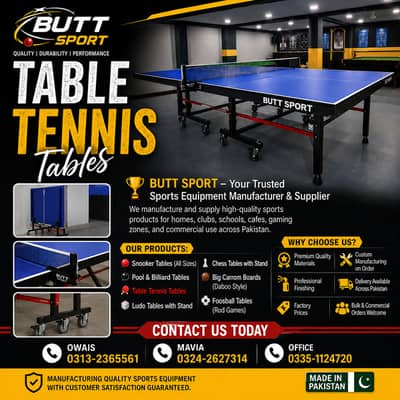 Table Tennis Table | Indoor Games | Top Quality Table | Pool Table