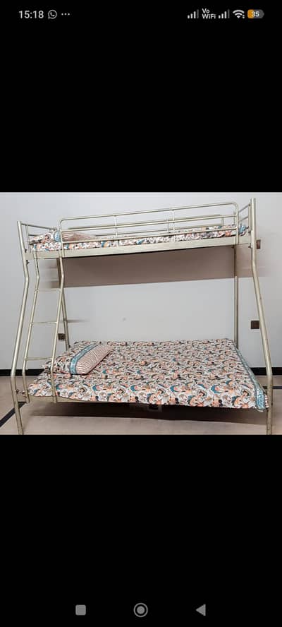 iron bunk bed-strong and sturdy-good condition
