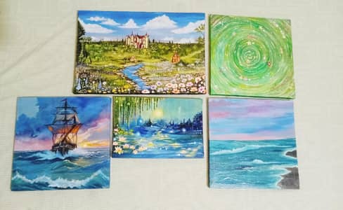 beautiful handmade acrylic painting