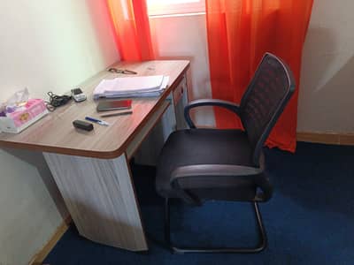 chair and table