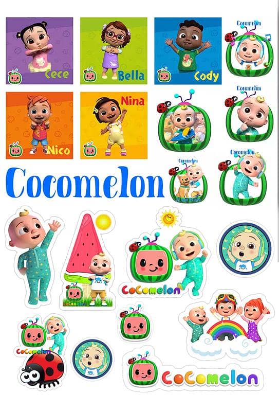 Kids Cartoon Stickers Pack – Cute Stickers for Laptop, Water Bottle, Notebook & Toys