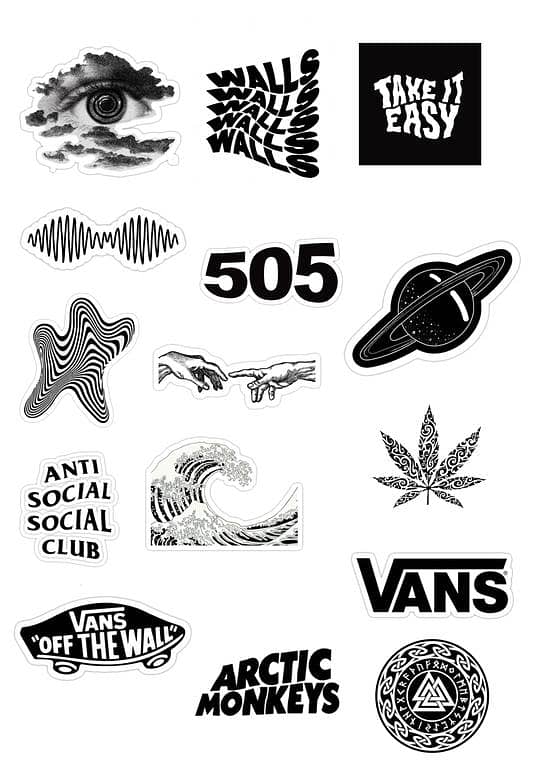 Aesthetic Stickers 15pcs Water-resistant Stickers for Water Bottles Laptop Phone Computer Guitar scrapbook