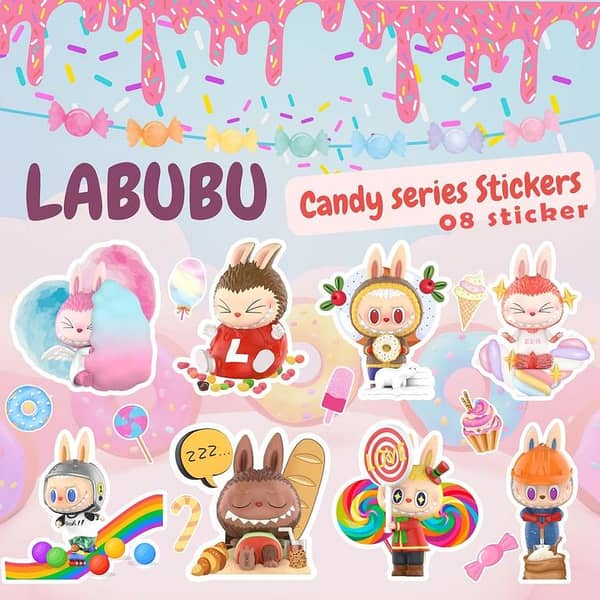 LABUBU Adorable Edition Sticker Set for Planners, Laptops, Mobile Diaries & More