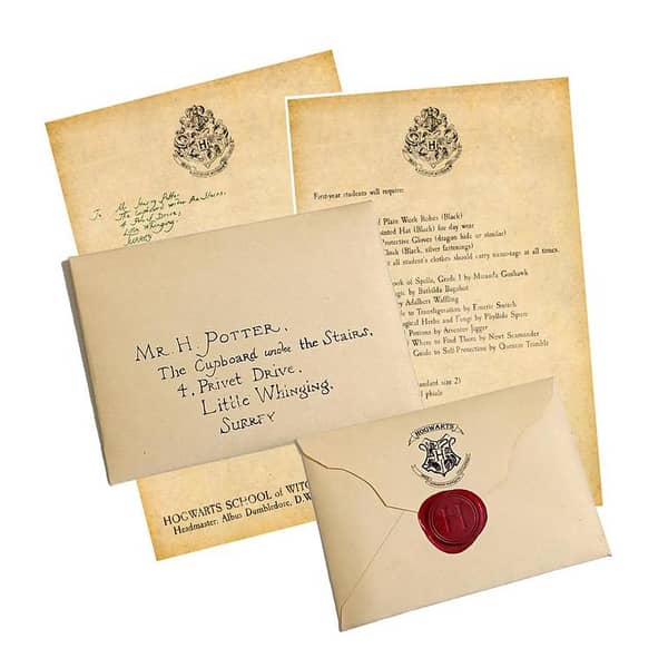 Harry Potter Hogwarts Acceptance Letter - Collectible Props for Display or Play