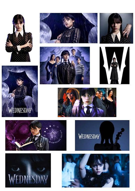 Wednesday Stickers for Laptop Car Bike Phone Stickers