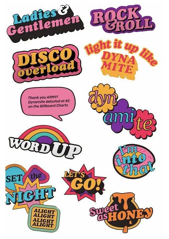 Stickers Colourful Text Watercolor Design for Laptop, Car, Bike, and Phone