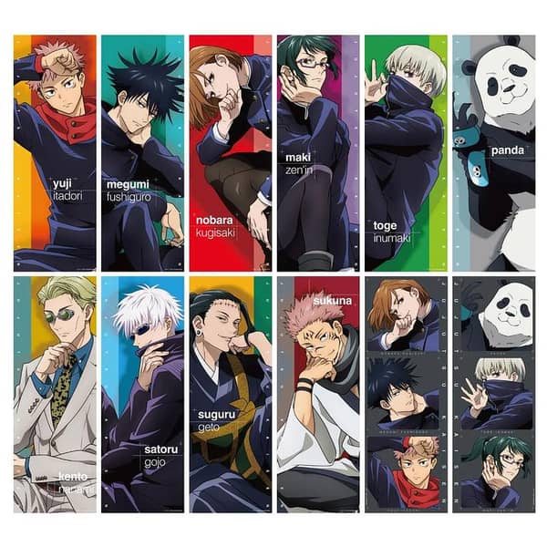JUJUTSU KAISEN CHARACTER COLLECTION 12pcs Stickers for Laptop Car Bike Phone Stickers