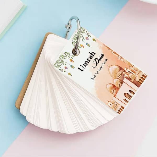 Umrah Duas: Pocket Cards — 17 Digital Dua Cards with Umrah Guide and Flashcards