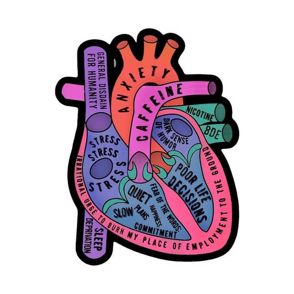 Funny Health Sticker for Laptop  3 inch x 2 Inch Stickers for Laptop Sticker for Mobile Funny Doctor Sticker