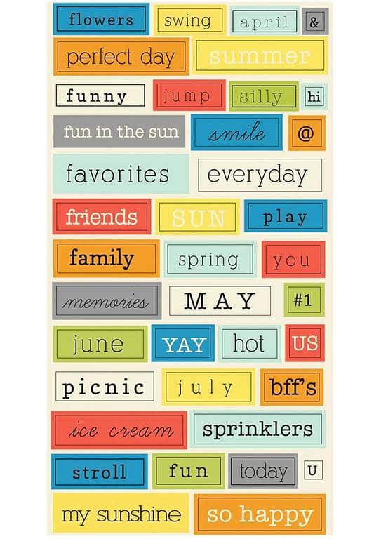 Stickers Colourful Text Design for Laptop, Car, Bike, and Phone