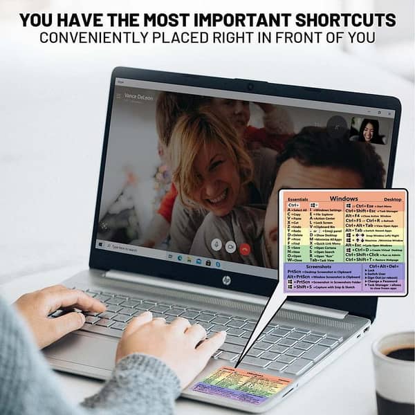 windows Shortcut Reference Keyboard Sticker Adhesive For Laptop Desktop