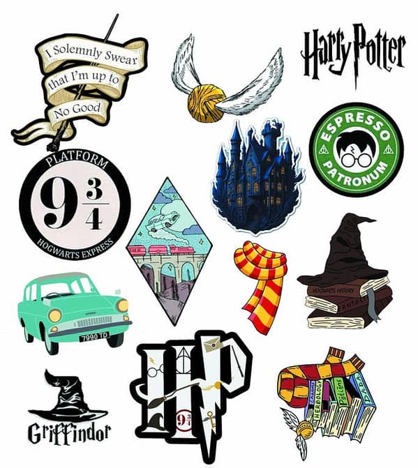Harry Potter Stickers – 3 x 2 Inch (Approx. ) Sticker for Laptop | Mobile | Accessories