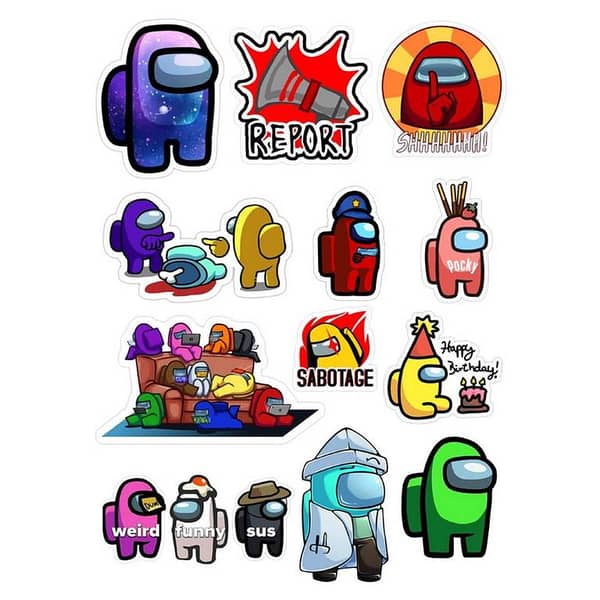 Among Us Stickers Pack – Stickers for Decoration (Laptops, Mobile, Journals)