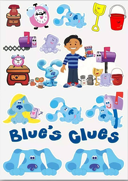 Blue’s Clues Cartoon Stickers Pack – Fun Vinyl Stickers for Laptop, Car, Bike & Phone