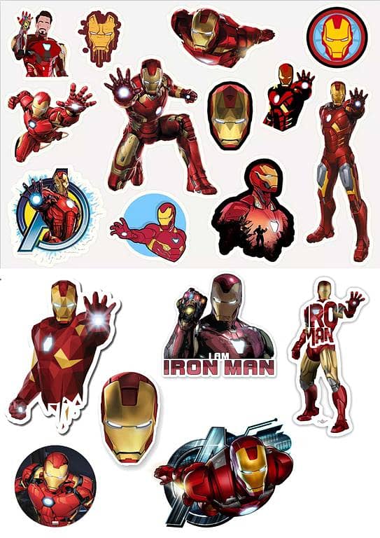 Iron Man Stickers for Laptop Car Bike Phone Stickers
