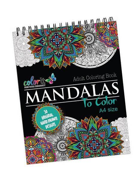 MANDALAS COLORING BOOK: 50 Mandalas for Adults, A4 8.27 x 11.69 inches, Single-Sided Pages