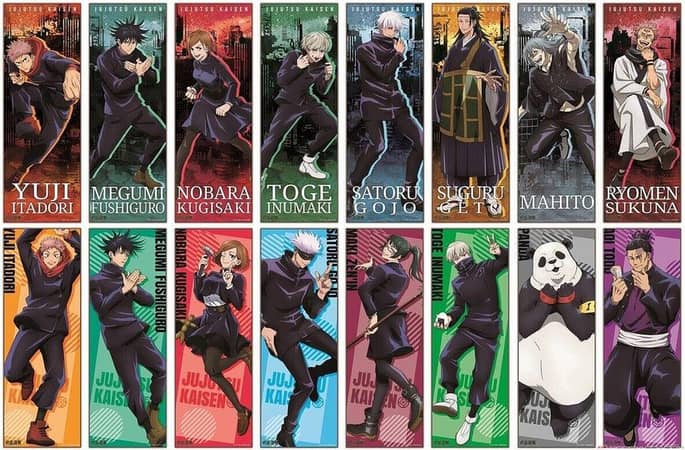 Jujutsu Kaisen Character Stickers Pack (16 pcs) – Anime Stickers for Laptop, Car, Bike & Phone