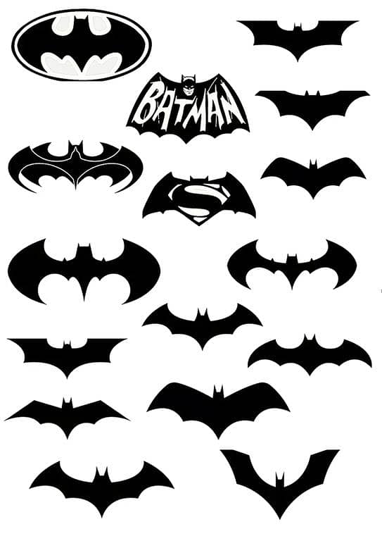 Batman Logos Stickers for Laptop Car Bike Phone Stickers