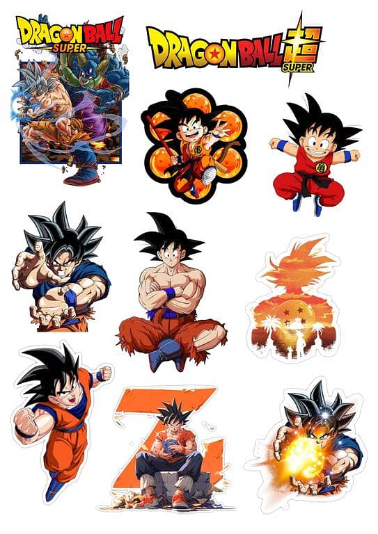 Dragon Ball Z Stickers for Laptop Car Bike Phone Stickers