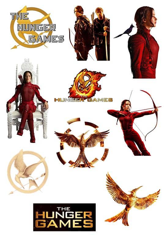The Hunger Games Stickers Pack – Movie-Themed Stickers for Laptop, Car, Bike & Phone