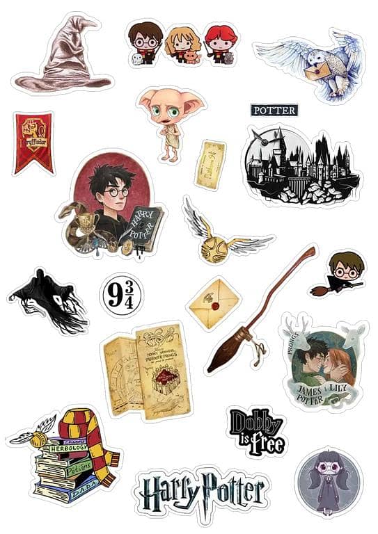 Harry potter Stickers 20 Pcs for Laptop Car Bike Phone Stickers