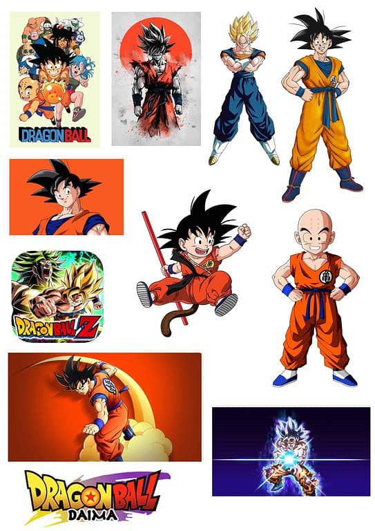 Dragon ball Stickers for Laptop Car Bike Phone Stickers