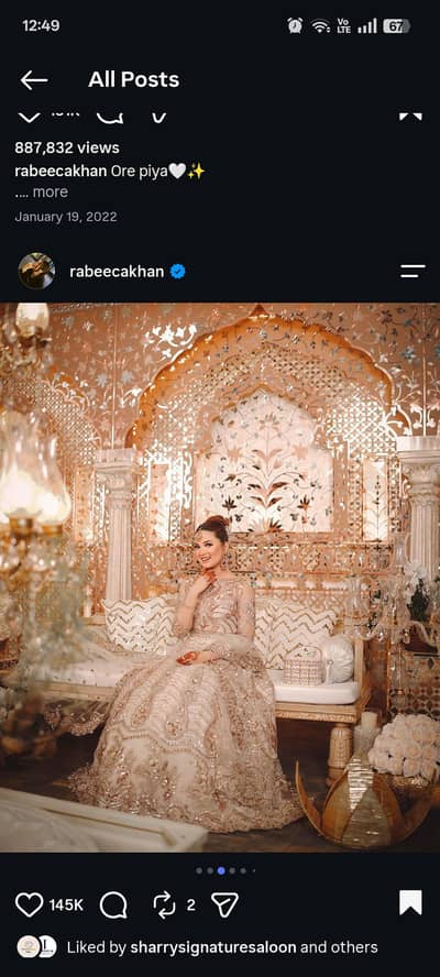 rabeeca' inspired walima dress