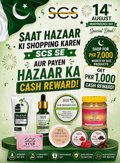 SCS Products | 7000 Shopping = 1000 Cashback 