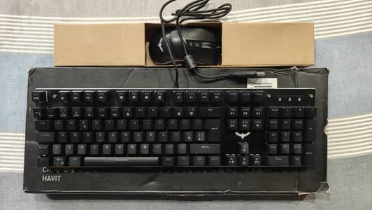Havit HV-KB432L combo, includes a keyboard and a mouse