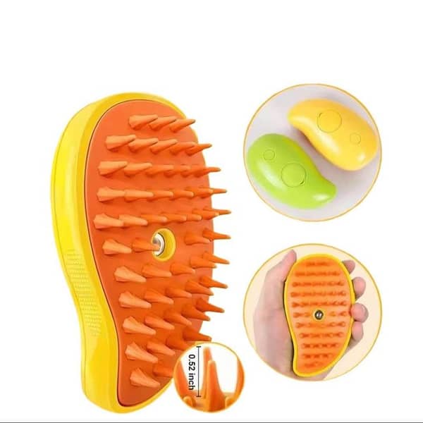 Rechargeable Steamer Brush for Cats and Dogs