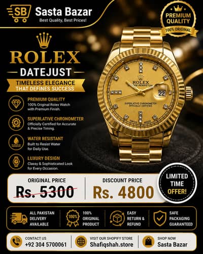 Men's Luxury Watch | Analog Quartz Wrist Watch | Stylish Fashion