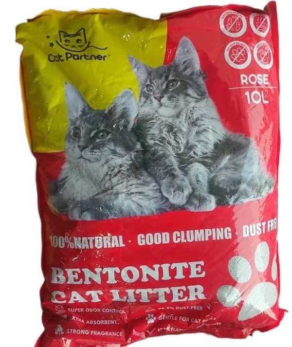 Cat Partner Premium Bentonite Cat Litter, 5L – Ultra Clumping, 99.9% Dust-Free, Scented (Coffee, Lemon, Lavender, Apple)