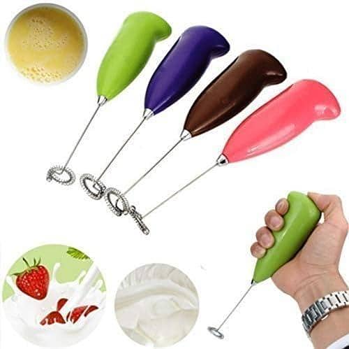 Mini Coffee Beater Electric Handheld Milk Egg Beater Electric Foam Hand Blender Mixer Classic Sleek Design Froth Whisker Latte Maker for Milk, Coffee, Beater, Juice, Cafe (Mini Self operated Blender)