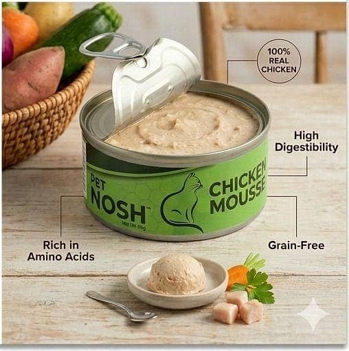 Pet Nosh Premium Cat Food Cans 85g