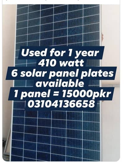 Canadian solar plates 410watt