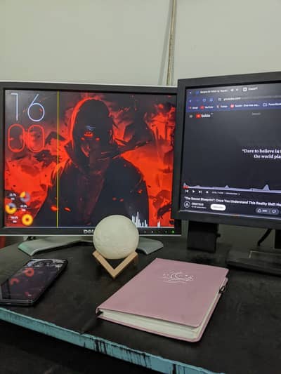Dell Core i5 PC System with Dual Displays, GPU & Computer Table