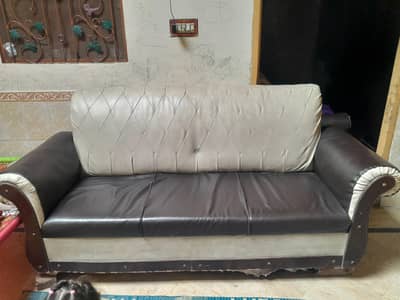 lether sofa set 5 seater