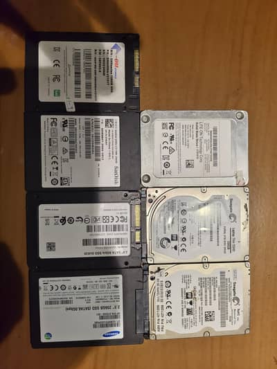 128GB, 256GB, 500GB SSD